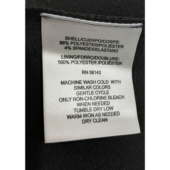 Maggy london womens size 12 tuxedo blazer sheath dress black classic timeless - Picture 7 of 9